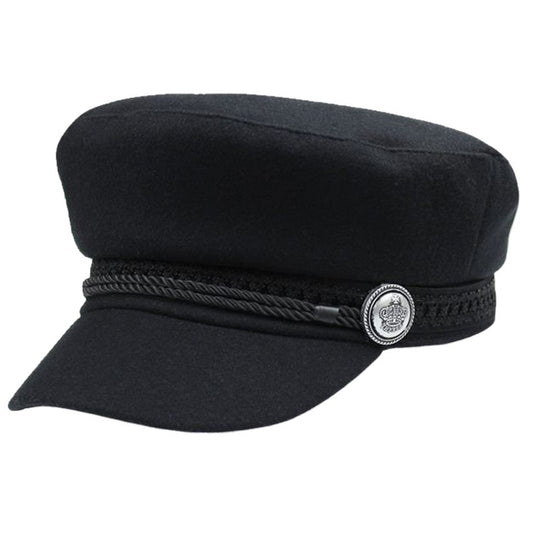 New Winter Hats Women Men Unisex Octagonal Cap Casual Wool Button Baseball Caps Sun Visor Hat