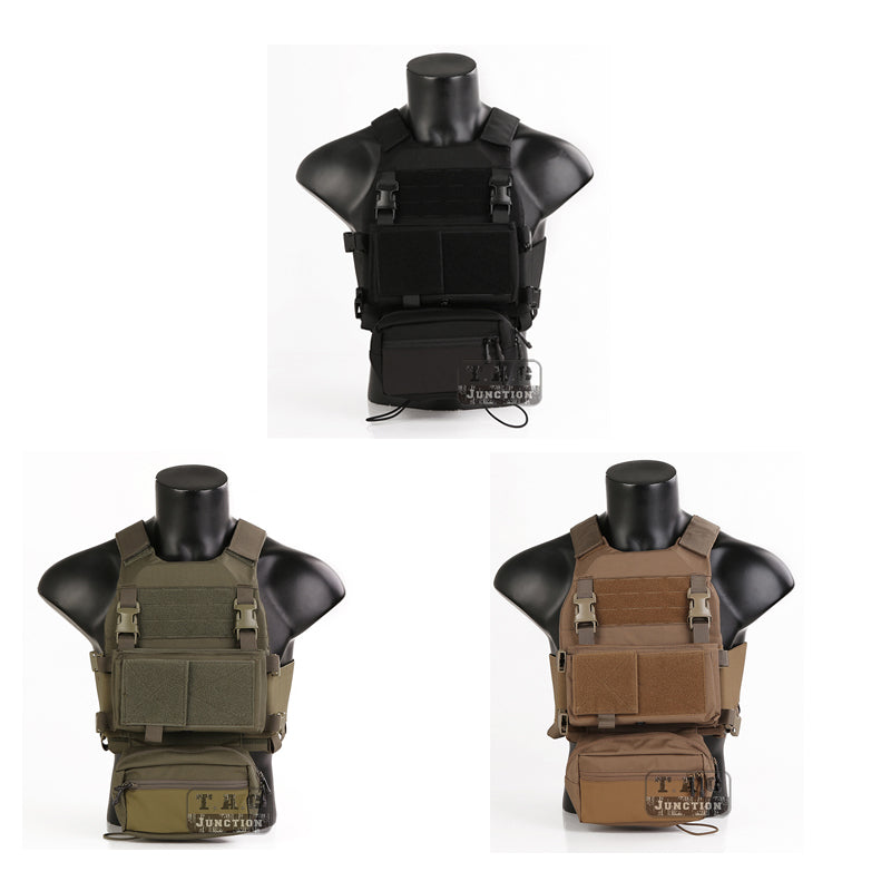 New Emerson SS Style Tactical Vest Multi-Purpose FCS Slicker Plate Carrier Elastic Cummerbund Sack Pouch Micro Fight Chassis Vest