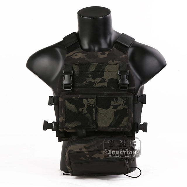 New Emerson SS Style Tactical Vest Multi-Purpose FCS Slicker Plate Carrier Elastic Cummerbund Sack Pouch Micro Fight Chassis Vest