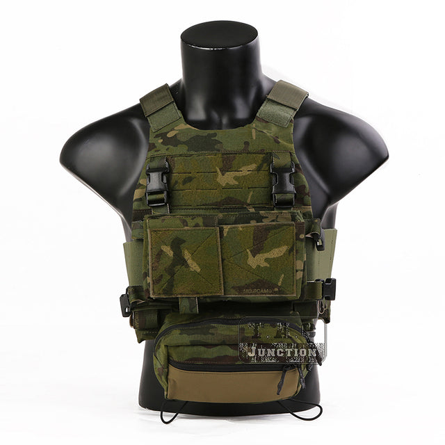 New Emerson SS Style Tactical Vest Multi-Purpose FCS Slicker Plate Carrier Elastic Cummerbund Sack Pouch Micro Fight Chassis Vest