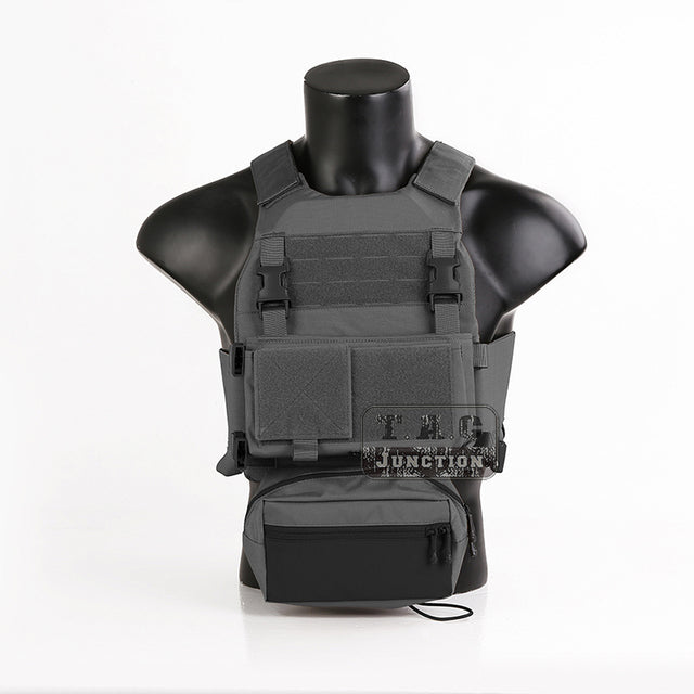 New Emerson SS Style Tactical Vest Multi-Purpose FCS Slicker Plate Carrier Elastic Cummerbund Sack Pouch Micro Fight Chassis Vest