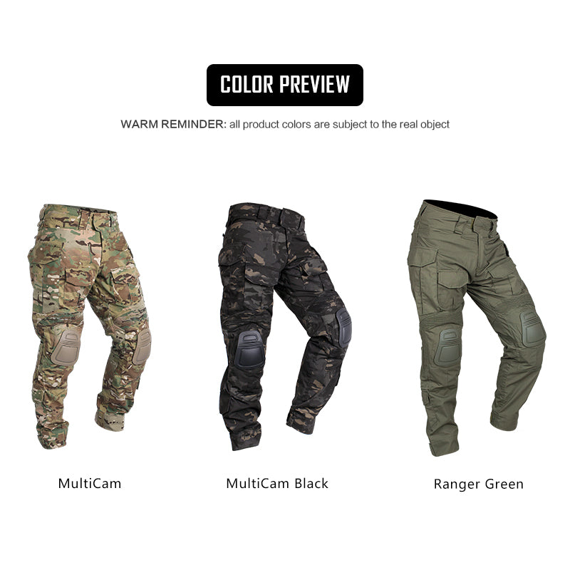 Combat Pants with Knee Pads Airsoft Military Tactical Trousers