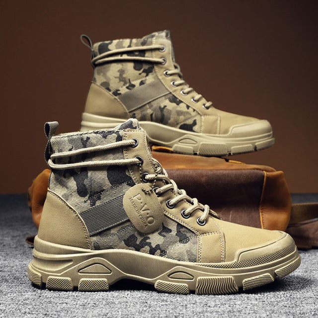 Camouflage Combat Boots Military Boots – Olivier Tools